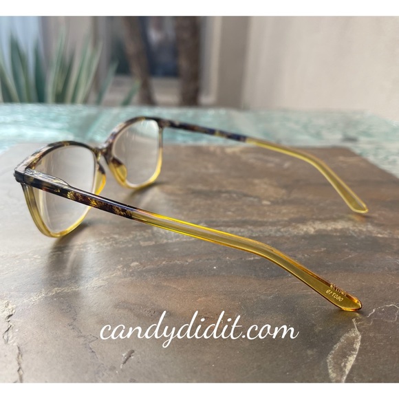 NWT Candy Did It! Handmade Amber & Black Crystal Bling Reader Glasses 4.00 STG - Picture 5 of 8